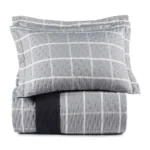 COLCHA - CASAL - ALTENBURG - TOQUE ACETINADO ULTRAWAVE CHESS - CINZA