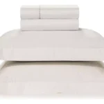 JG LENÇOL - CASAL - KARSTEN - 270 FIOS - CETIM - STELA - BRANCO