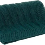 MANTA - 125 x 150cm - BUDDEMEYER - TRICOT - TESS - VERDE