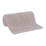 MANTA 125 x 150cm - BUDDEMEYER - TRICOT - HELO - BEGE