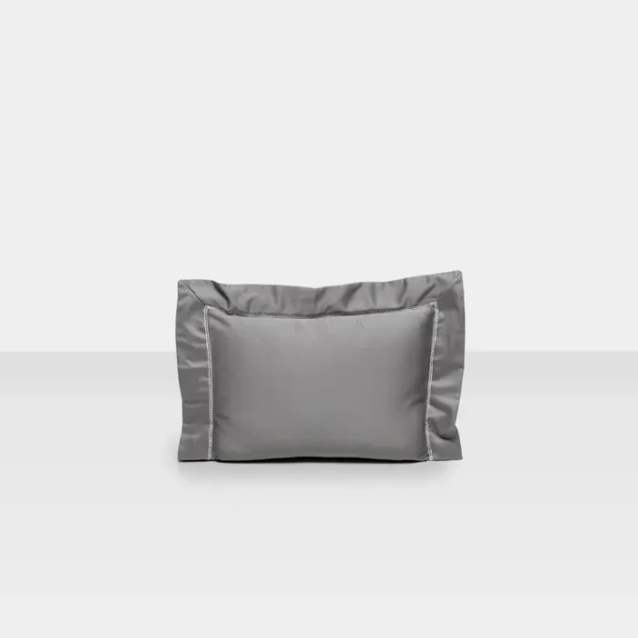 CAPA ALMOFADA - 30x40cm - ARTELASSE - 400 FIOS - AJOUR - CINZA STEEL - Imagem 5