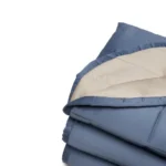 COLCHA - KING - ARTELASSE - 300 FIOS MISTRAL KAKI AREIA/AZUL DENIM - Imagem 2