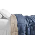 COLCHA - KING - ARTELASSE - 300 FIOS MISTRAL KAKI AREIA/AZUL DENIM - Imagem 3