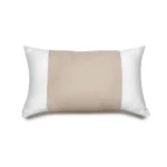 ALMOFADA - 30x50cm - ARTELASSE - 300 FIOS - MISTRAL - BRANCO/KAKI AREIA
