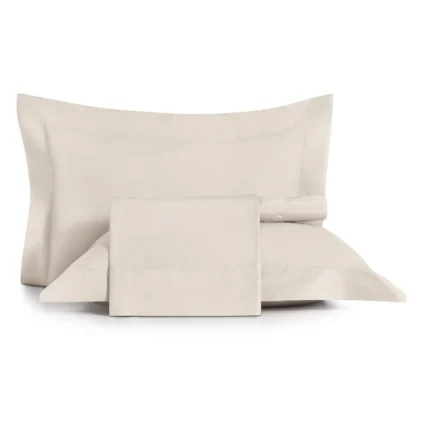 JG CAMA - QUEEN - 200 FIOS - LUX - BEGE DELAVE