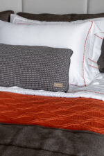 ALMOFADA - 30x50cm - ARTELASSE - TRICOT - HARAN - FERRUGEM - Imagem 2