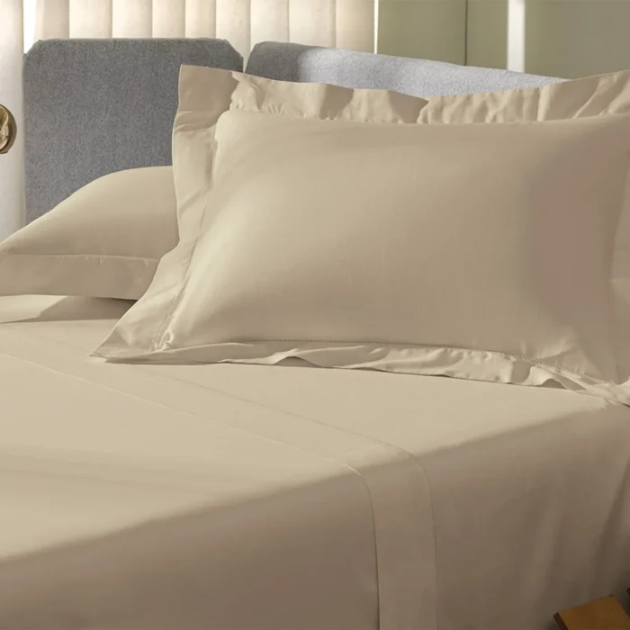 JG CAMA - KING - ALTENBURG - 300 FIOS - PONTO AJOUR - MARROM LIFT - Imagem 4