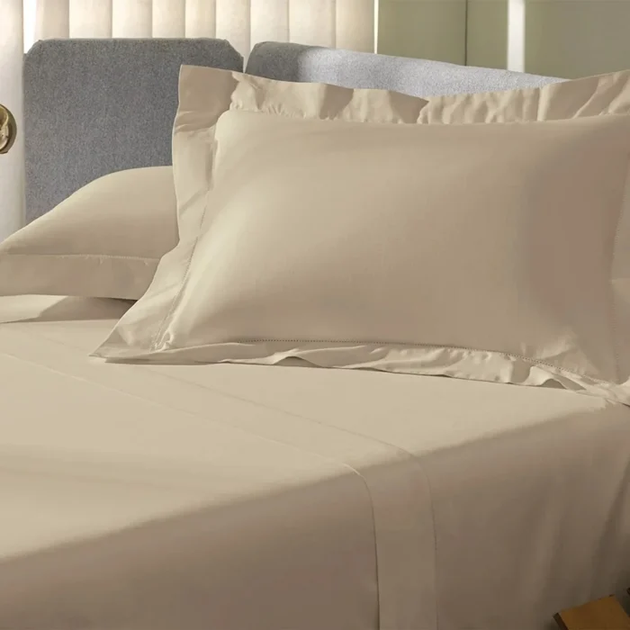 JG CAMA - KING - ALTENBURG - 300 FIOS - PONTO AJOUR - MARROM LIFT - Imagem 5