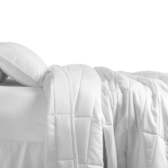COLCHA S.SOLTEIRO 300 FIOS MISTRAL OFF WHITE/CINZA GRAFITE - Imagem 5