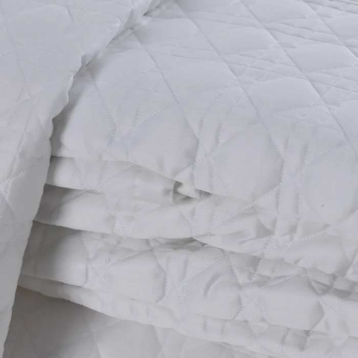 COLCHA - KING - ARTELASSE - 400 FIOS - TRELLIS - BRANCO - Imagem 3