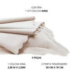 KIT COLCHA - KING - TOGNATO - CAPELA - MARFIM - Imagem 4