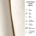KIT COLCHA - KING - TOGNATO - CAPELA - MARFIM - Imagem 5