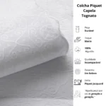 KIT COLCHA - CASAL - ARTELASSE - CAPELA - BRANCO - Imagem 5