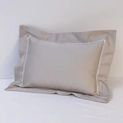 CAPA ALMOFADA - 30x40cm - ARTELASSE - 400 FIOS - AJOUR - KAKI CAMELO