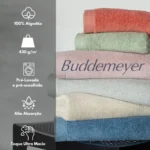 TOALHA ROSTO - 48x90cm - BUDDEMEYER - DUAL AIR - ROSA 1616 - Imagem 4