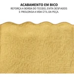 COLCHA - SOLTEIRO - TOGNATO - CAPELA -  AMARELO CURRY - Imagem 6