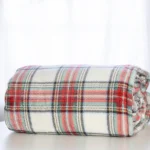 COBERTOR - SOLTEIRO - SCAVONE - FLEECE NEW XADREZ - VERMELHO