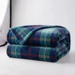 COBERTOR - CASAL - SCAVONE - FLEECE XADREZ - MARINHO