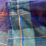 COBERTOR - CASAL - SCAVONE - FLEECE XADREZ - MARINHO - Imagem 7