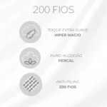 JG LENÇOL - SOLTEIRO - KACYUMARA - CHAMBRET - SILVER - Imagem 3