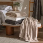 COBERTOR - QUEEN - KACYUMARA - BLANKET 600 - MARFIM - Imagem 4